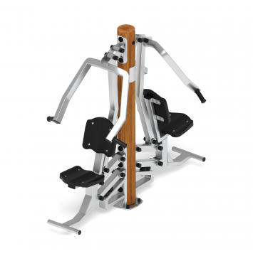 Тренажер жим от груди двойной (лиственница темный) СТ 030-Л.И3.01