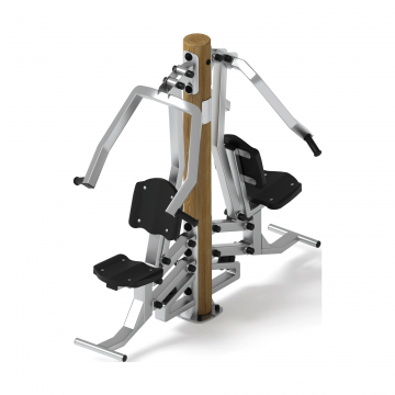 Тренажер жим от груди двойной (лиственница орех) СТ 030-Л.И3.02