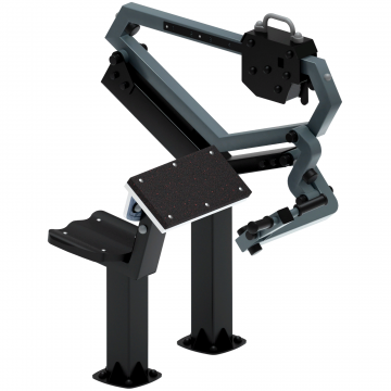 Бицепс сидя (серый) - Уличный тренажер - СТ 034-13.И1