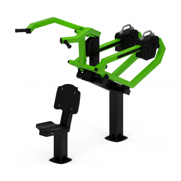 Тяга верхняя с переменной нагрузкой (зеленый) - Уличный тренажер - СТ 036-12