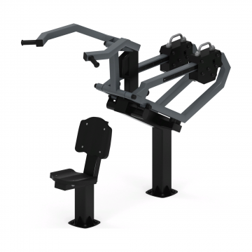 Тяга верхняя с переменной нагрузкой (серый) - Уличный тренажер - СТ 036-13