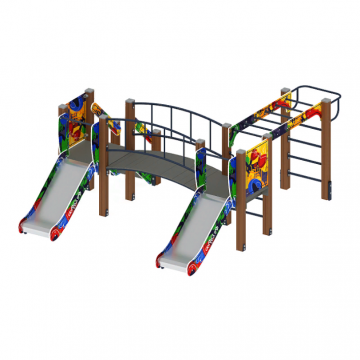 Карапуз (Граффити) - ДИК 1.001.04-03 - Игровой комплекс Н=750