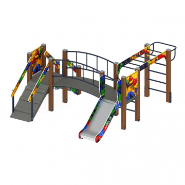 Карапуз (Граффити) - ДИК 1.001.05-03 - Игровой комплекс Н=750