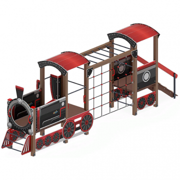 Паровозик (черный) - ДИК 1.03.5.03-02 - Игровой комплекс H=750