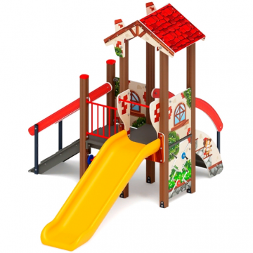 В гостях у сказки  горка пластиковая  Н 900 ДИК 1.05.01-23