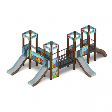 Королевство (Коты) - ДИК 1.15.04-11 - Игровой комплекс H=900