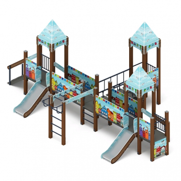 Королевство (Коты) - ДИК 1.15.05-21 - Игровой комплекс H=750