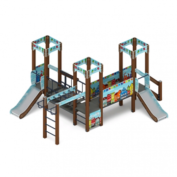 Королевство (Коты) - ДИК 1.15.08-11 - Игровой комплекс H=750