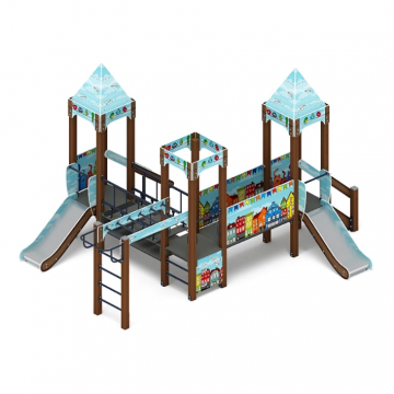 Королевство (Коты) - ДИК 1.15.08-21 - Игровой комплекс H=750