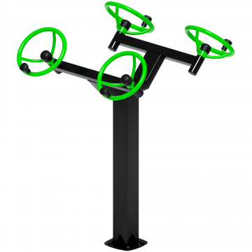 Рули (положение стоя) зеленый - Уличный тренажер - СТ 101-12