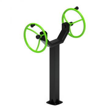 Рули (положение стоя) зеленый - Уличный тренажер - СТ 105-12