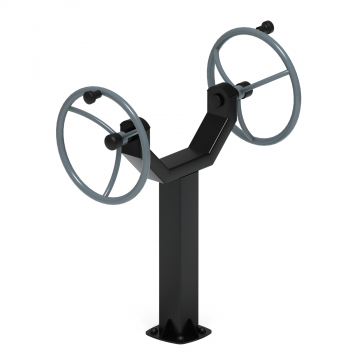 Рули (положение сидя) серый - Уличный тренажер - СТ 106-13