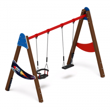 Качели двойные Д2 - ИО 12.Д.01.02.02-П.01 - (Космопорт)