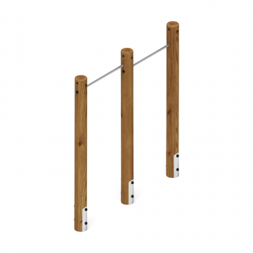 Турник взрослый двойной (лиственница темный) СО 2.20.09-Л.И1.01