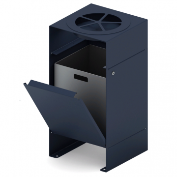 Урна парковая с пепельницей - МФ 50.02.05  (под анкера)