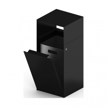 Урна парковая (черная) - МФ 50.02.01-01  (под анкера)