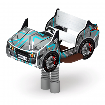 Кабриолет - Качалка на пружине двухместная машинка - ИО 23.03.02-04.И1