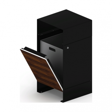 Урна парковая (черная) - МФ 50.02.03-01  (под анкера)