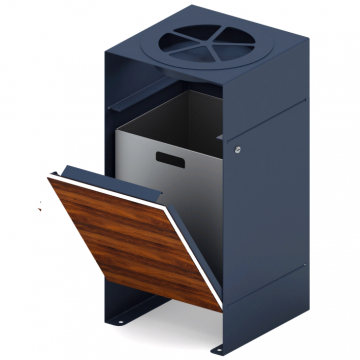 Урна парковая с пепельницей - МФ 50.02.02  (под анкера)