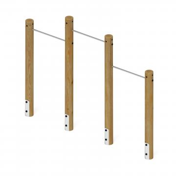 Турник взрослый тройной (лиственница орех) СО 2.20.10-Л.И1.02