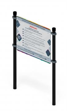 Воркаут 89. Информационная стойка (серый) ВТ 01.03-03