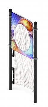 Воркаут 108. Мишень на стойках круглая (серый) ВТ 02.12-03