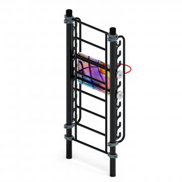 Воркаут 108. Баскетбольный щит переменной высоты (серый) ВТ 02.14-03