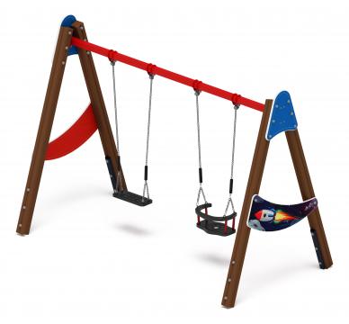 Качели двойные Д2 - ИО 12.Д.01.02.01-П.01 - (Счастливое детство)