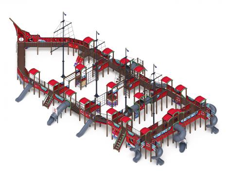 Шхуна (Мульт) (винтовой скат) горка Н 1200, горка Н 2000 ДИК 2.03.3.07-10