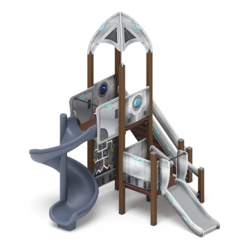 Космопорт (Серый) - ДИК 2.14.04-11.И1 - Игровой комплекс H=750 H=2000