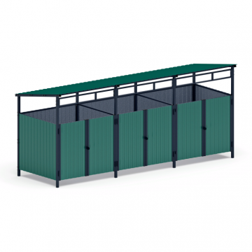 Навес контейнерной площадки для мусора (3 секции) МФ 55.02.02.3-01