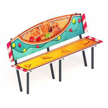 Скамейка детская Пряничный домик - МФ 41.01.01-04.И1