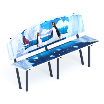 Скамейка детская Снежная королева - МФ 41.01.01-05.И1