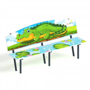 Скамейка детская Крокодил - МФ 41.01.01-И1