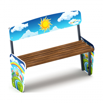 Скамейка детская Солнышко - МФ 41.01.04-И1