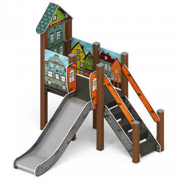 Горка с домиком - ИО 41.01.05-01 - (Город) H=900