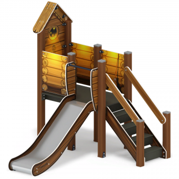 Горка с домиком - ИО 41.01.05-02 - (ЭКО) H=900