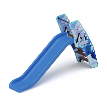 Горка пластиковая - ИО 42.01.01-01 - (голубой скат) Н-1200 (Снежная королева)