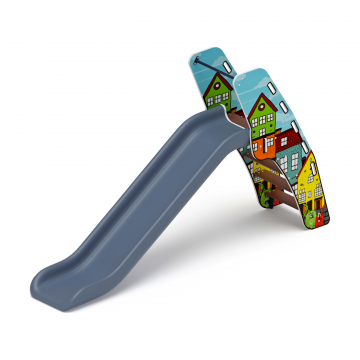 Горка пластиковая - ИО 42.01.01-05 - (серый скат) H=1200 (Город)