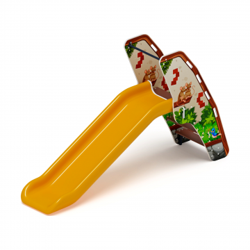 Горка пластиковая - ИО 42.01.05-02 - (желтый скат) (В гостях у сказки) H=900