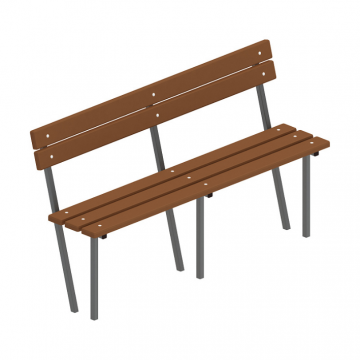 Скамья со спинкой - МФ 42.01.06-И1