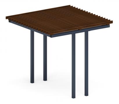 Пергола тент (прямая) - МФ 77.04.01-01 /без поликарбоната/