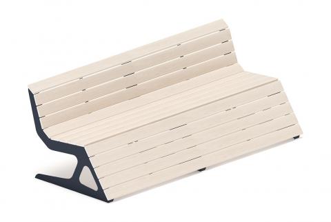 Скамья - МФ 42.02.05-21 (Беленый дуб) Д:2400 (под анкера)