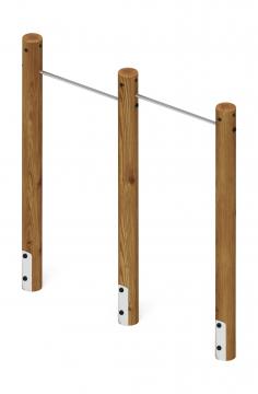 Турник взрослый двойной (лиственница темный) СО 2.20.09-Л.И1.01