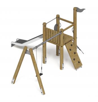 Игровой комплекс (лиственница орех) ДИК 2.24.03-Л.И1.02