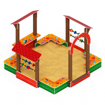 Песочный дворик Теремок (Ракушки) - ИО 6.01.04-01