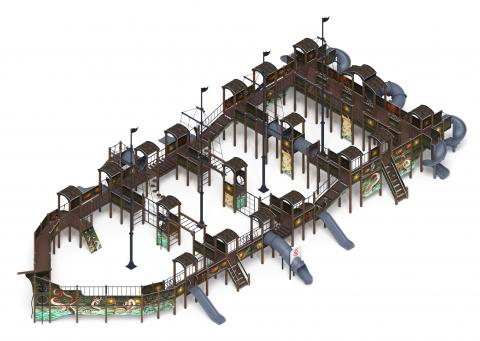 Шхуна (Летучий голландец) (винтовой скат) горка Н 1200, горка Н 2000 ДИК 2.03.3.07-11
