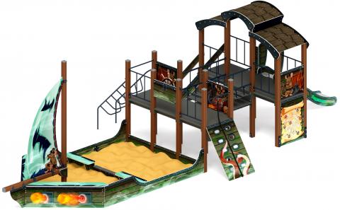 Парусник (Летучий Голландец) - ДИК 2.03.3.02-04 - Игровой комплекс Н=1200