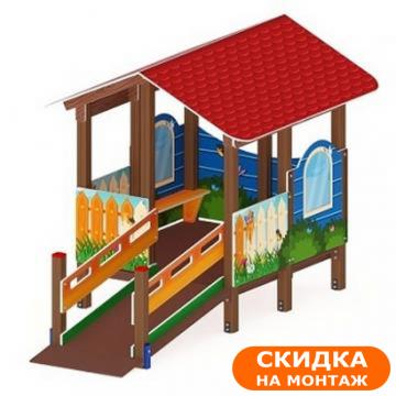 Манеж с навесом Домик - ДОВ 30.01.01 - Забота (Счастливое детство)