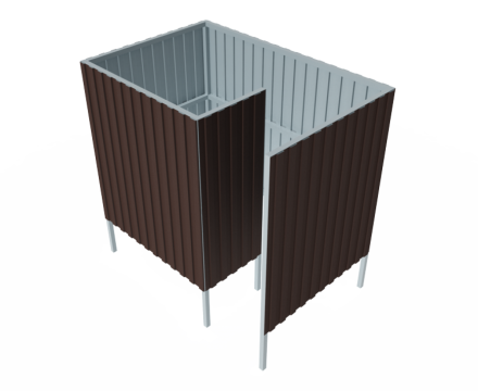 Пляжная кабинка (Профлист)